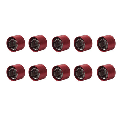 10 x Engine Cover Bolts Screw Caps CNC Red for Harley Twin Cam Electra Glide Dyna
