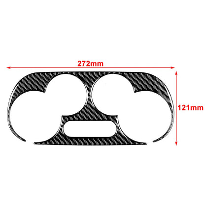 Carbon Fiber Climate Console Panel Cover for Fiat 500 (2012-2015)