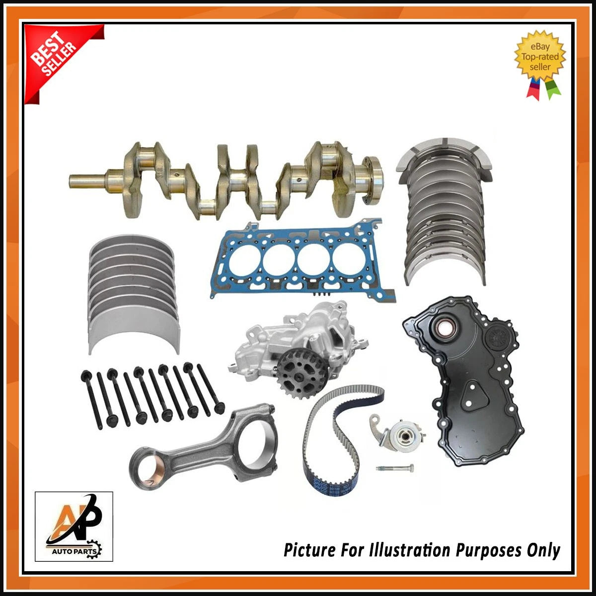 Crankshaft Rebuild Kit Replacement for Ford Transit Custom 2.0 EcoBlue (2016–2023)