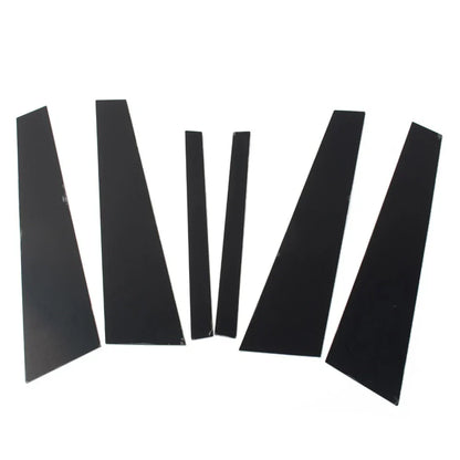 6 x Car Window Pillar Post Door Trim Covers for BMW 7 Series (2009-2015)