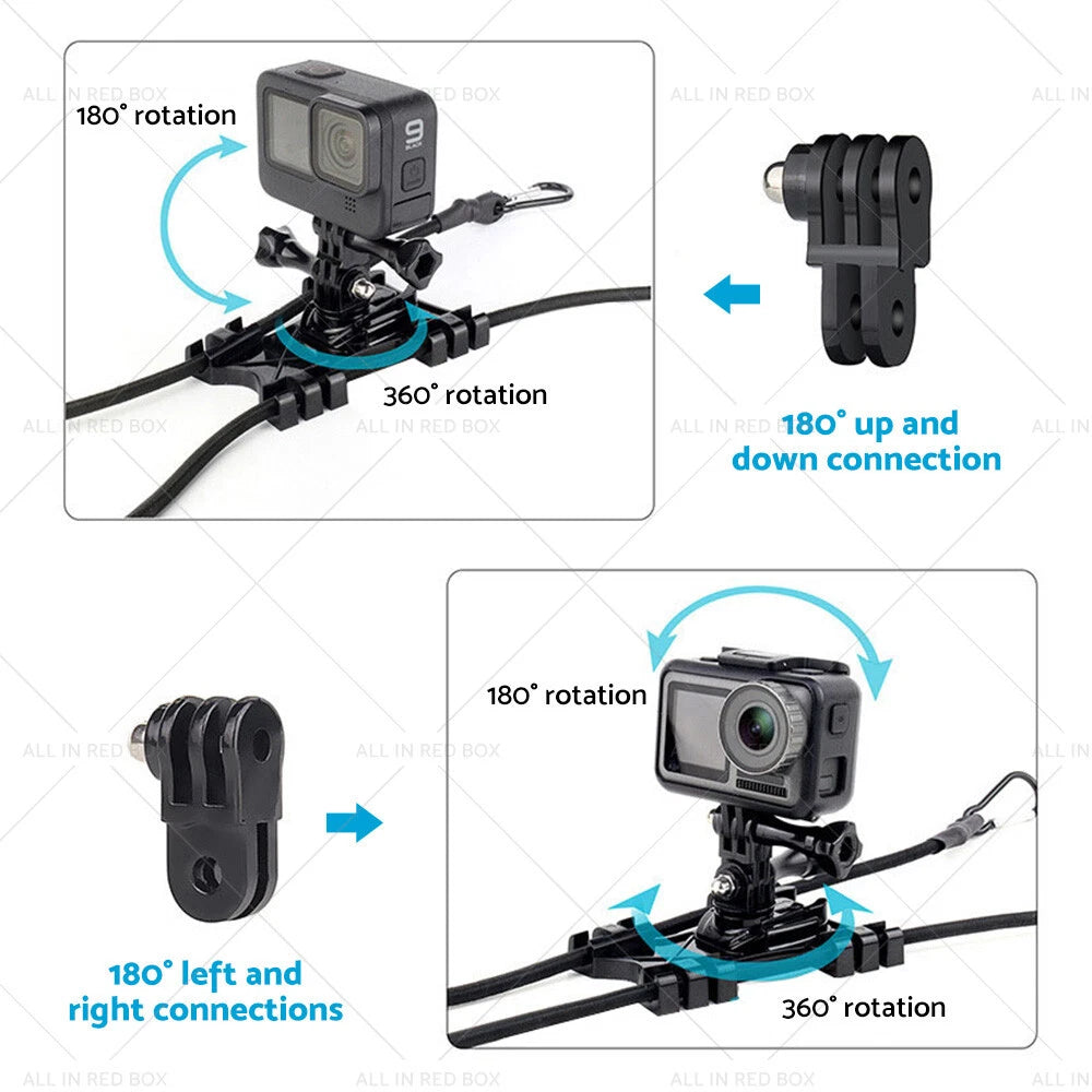 Adjustable Camera Fence Mount Stand Holder for Action Camera & Phone