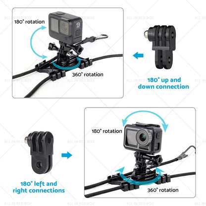 Adjustable Camera Fence Mount Stand Holder for Action Camera & Phone