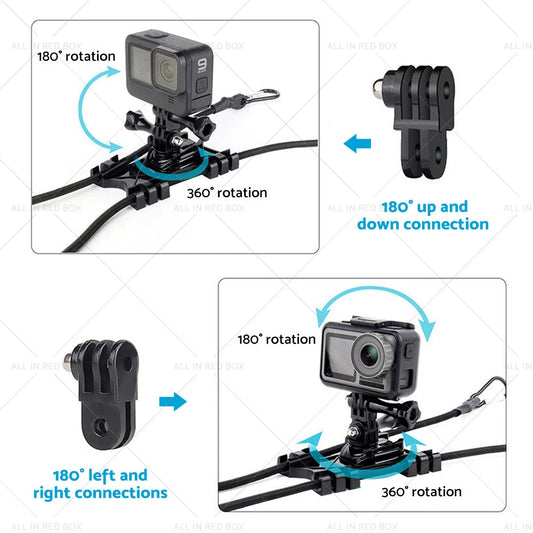 Adjustable Camera Fence Mount Stand Holder for Action Camera & Phone