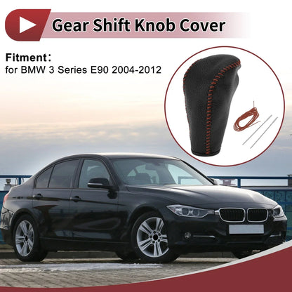 Gear Shift Knob Cover for BMW 3 Series E90 (2004-2012) Black Brown