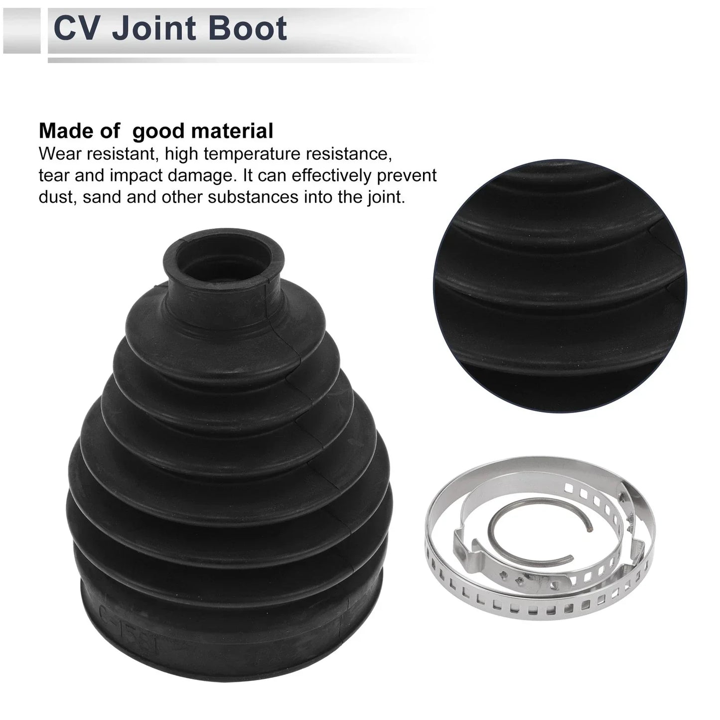 Inner CV Joint Boot Kit with Clamps for Mercedes CLS63 AMG (2006-2011)