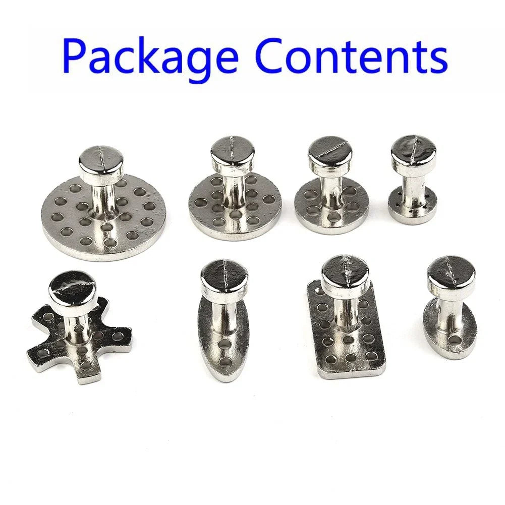 8 x Aluminum Puller Tabs Cold Glue Paintless Tool