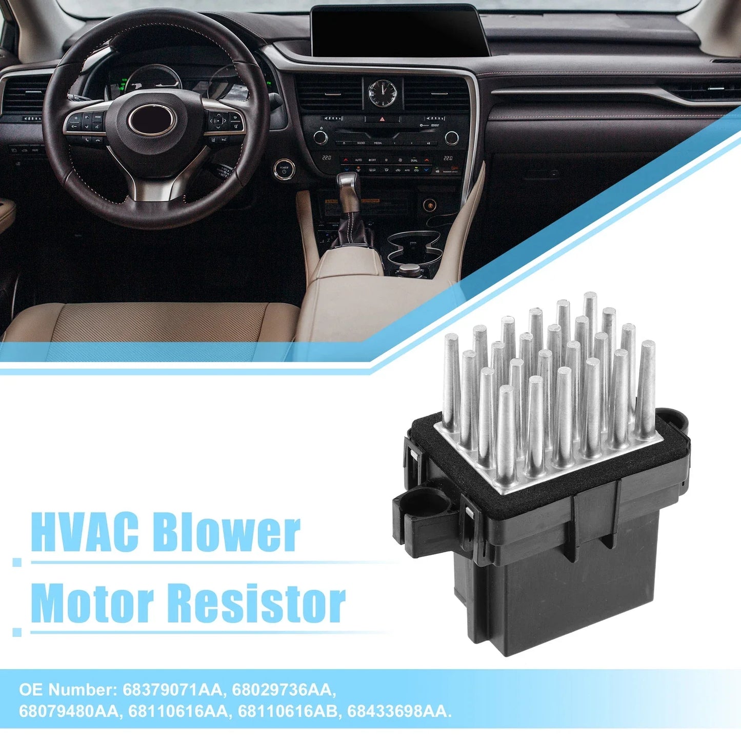 HVAC Blower Motor Resistor for Dodge Grand Caravan GT (2008-2020)