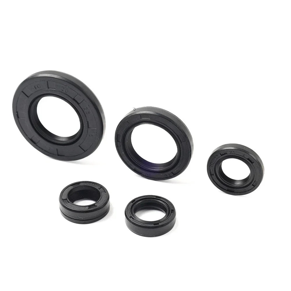 5Pcs Engine Gear Shaft Oil Seals for Yamaha YBR125 Motorcycle (2005-2016)