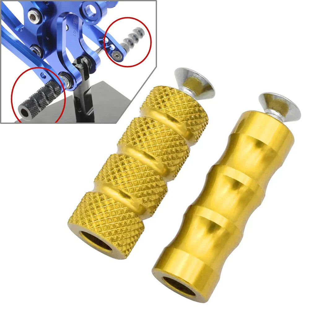 6mm Foot Peg Gear Shift Brake Lever Toe Peg Pedal for Universal Motorcycle