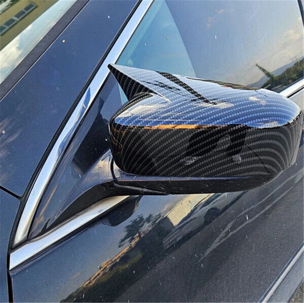 Carbon Fiber Black Side Mirror Covers for Honda Accord (2003-2007)