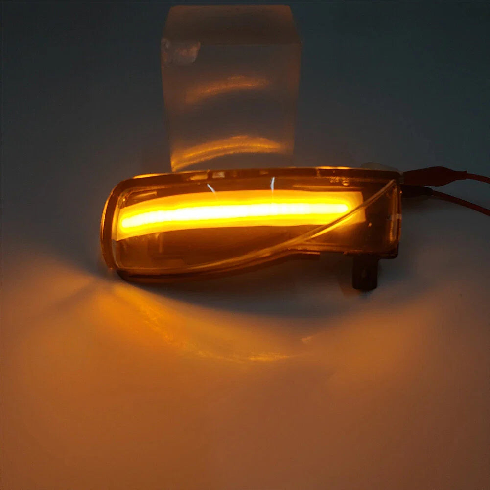 Clear Side Mirror Turn Signal Lights for Mazda 3 BL 08-14, 6 GH 07-15 (08-15)