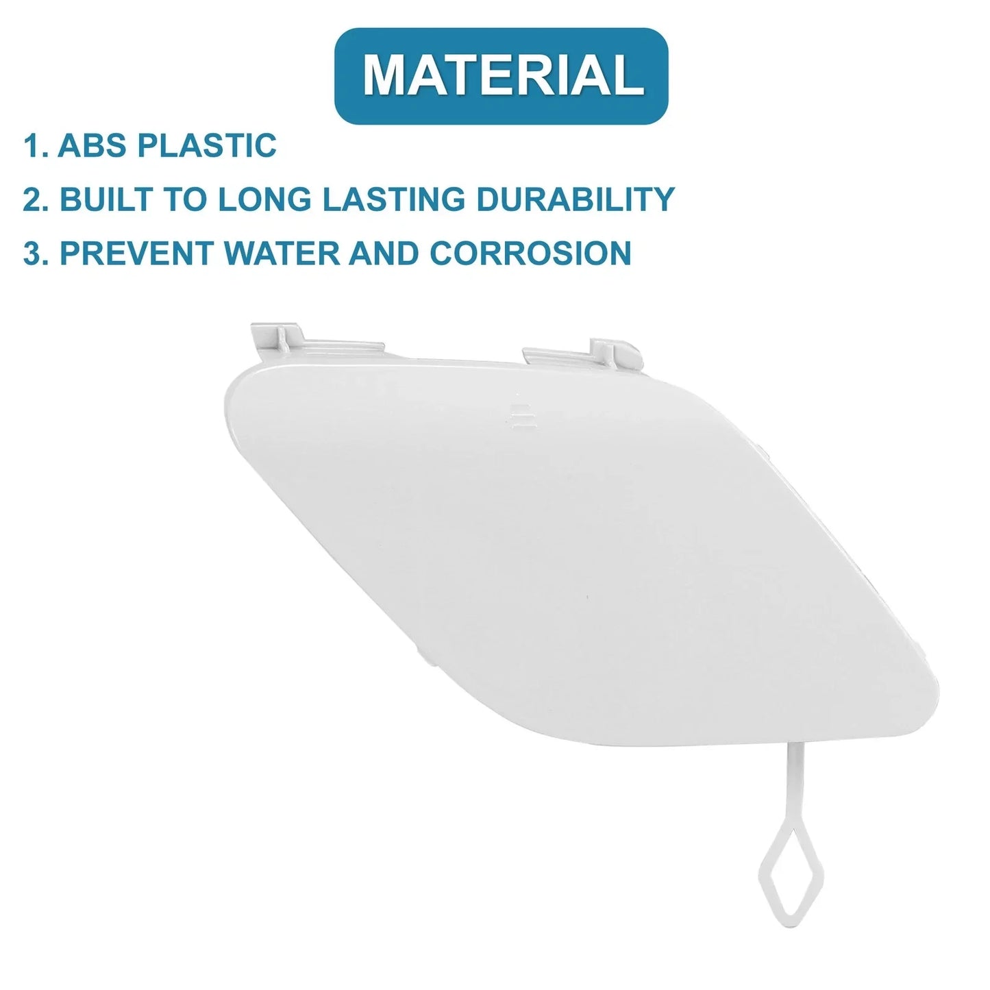 Front Right Bumper Tow Hook Cover for Mercedes-Benz E400 (2014-2016) White