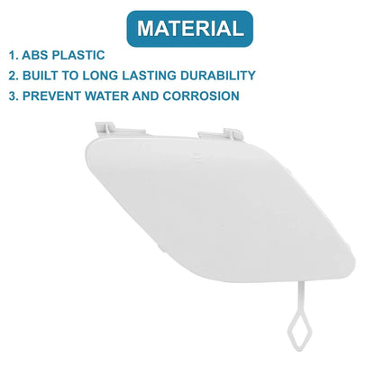 Front Right Bumper Tow Hook Cover for Mercedes-Benz E400 (2014-2016) White
