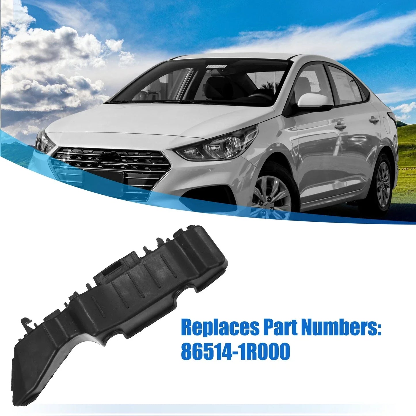Front Right Bumper Bracket for Hyundai Accent (2010-2017)