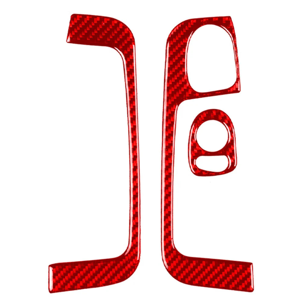 Carbon Fiber Interior Door Armrest Handle Trim for Fiat 500 (2012-2015)