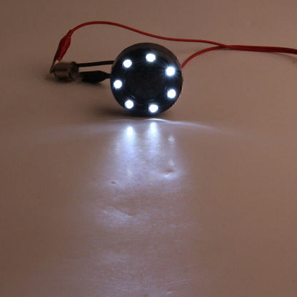 7 LED Black Fire Ring Turn Signal Lights for Harley Softail Dyna