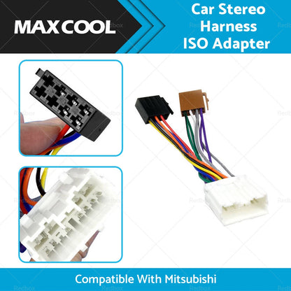 ISO Connector Adapter Wiring Cable for Mitsubishi Car Stereo