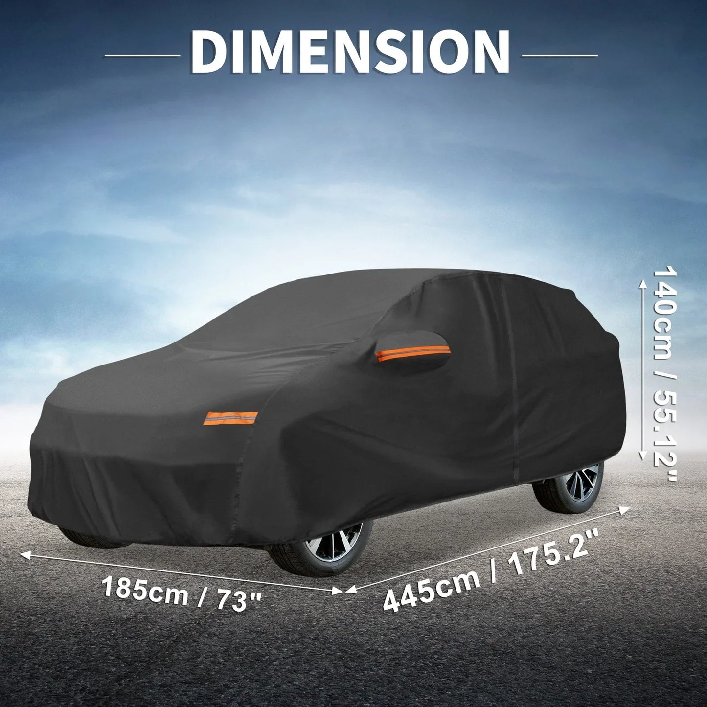 Waterproof 210D-PU Car Cover for Hyundai Kona (2018-2023)