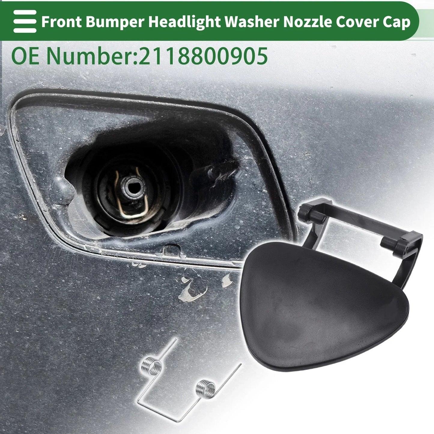 Bumper Headlight Washer Nozzle Cover for Mercedes-Benz E320 (1996-2002)