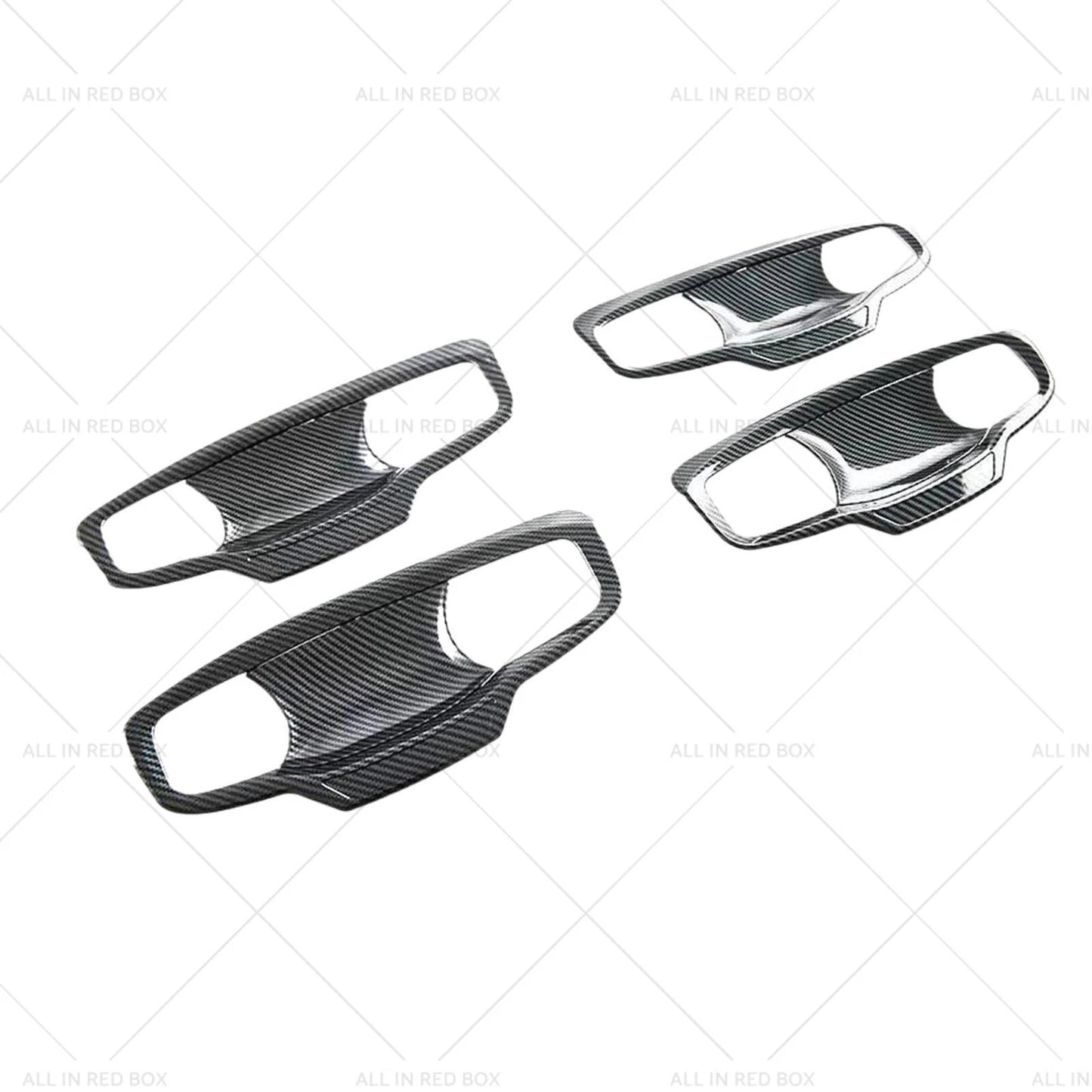 Carbon ABS Door Handle Bowl Cover Trim for Mitsubishi MV Triton (2023-2025)