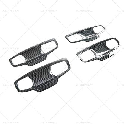 Carbon ABS Door Handle Bowl Cover Trim for Mitsubishi MV Triton (2023-2025)