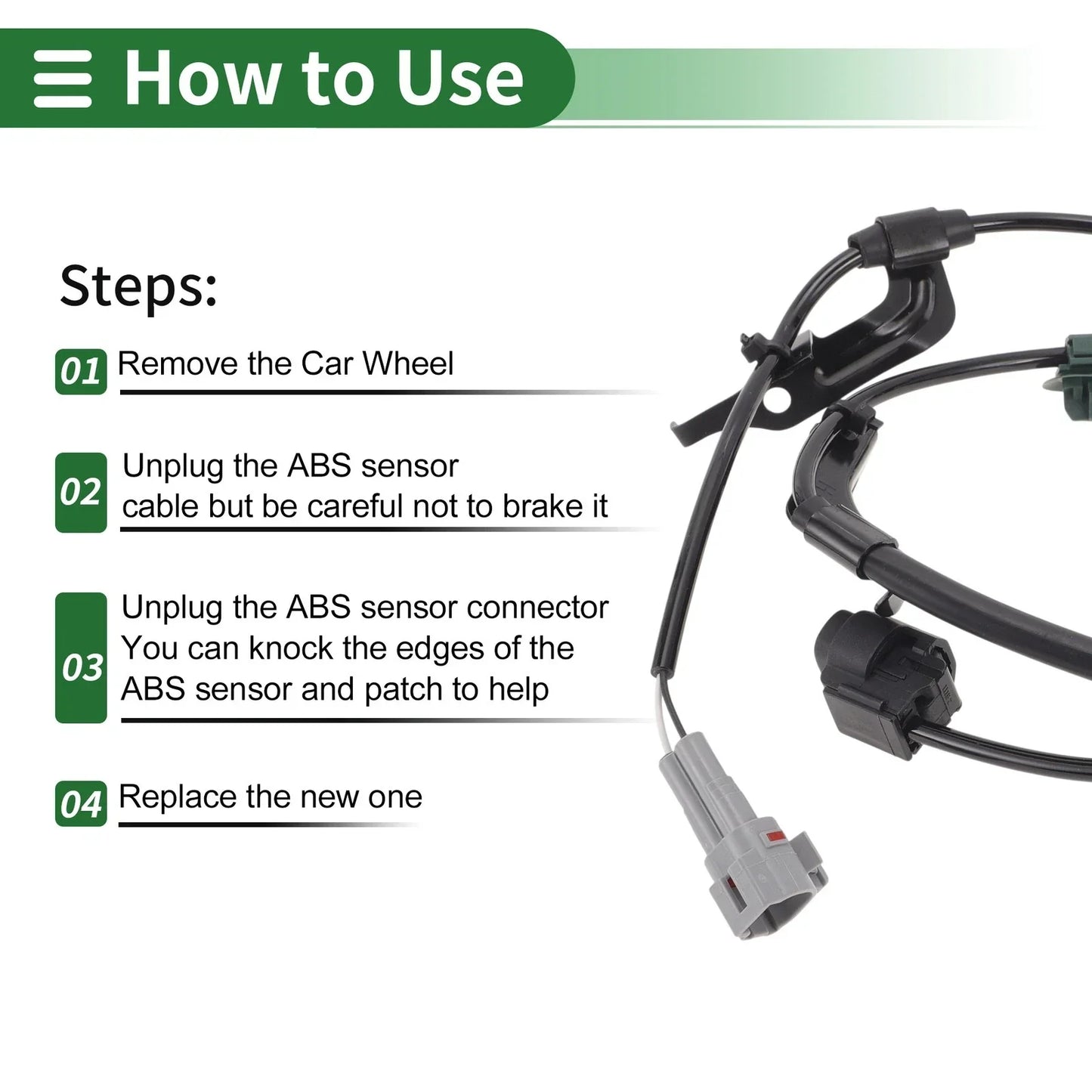 ABS Wheel Speed Sensor for Lexus GX460 Front Left (2010-2020)