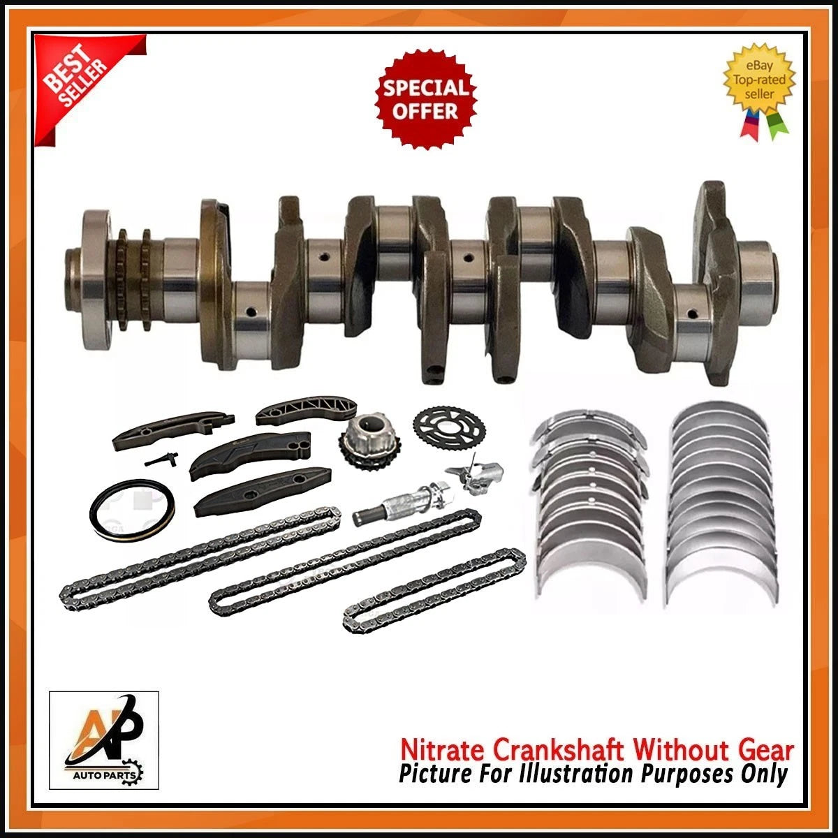 Engine Rebuild Kit for BMW 2.0L N47D20 Diesel Crankshaft Alloy Steel (2010–2015)