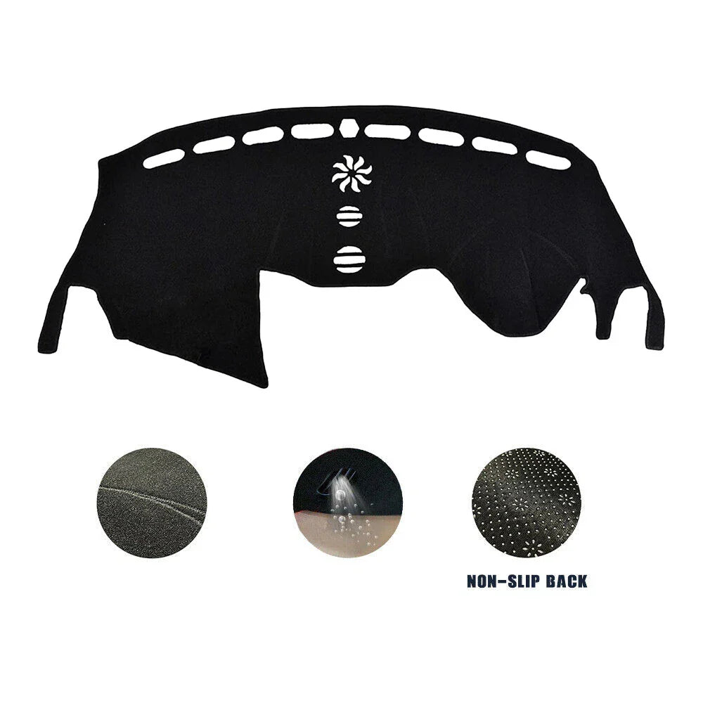 Non-Slip Dash Mat for Ford Escape ZG 2016-2019 Dashboard Cover Black