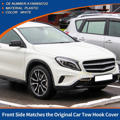 Front Bumper Tow Hook Cover for Mercedes-Benz GLA X156 (2014-2020) White