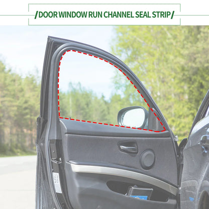 Front Right Door Window Run Channel Seal Strip for Honda Fit (2007-2014)