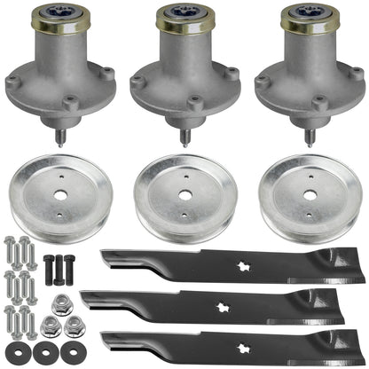 Deck Spindle Assembly with Pulley and Blade for Dixon RAM 48 CE ZT (2019–2024)
