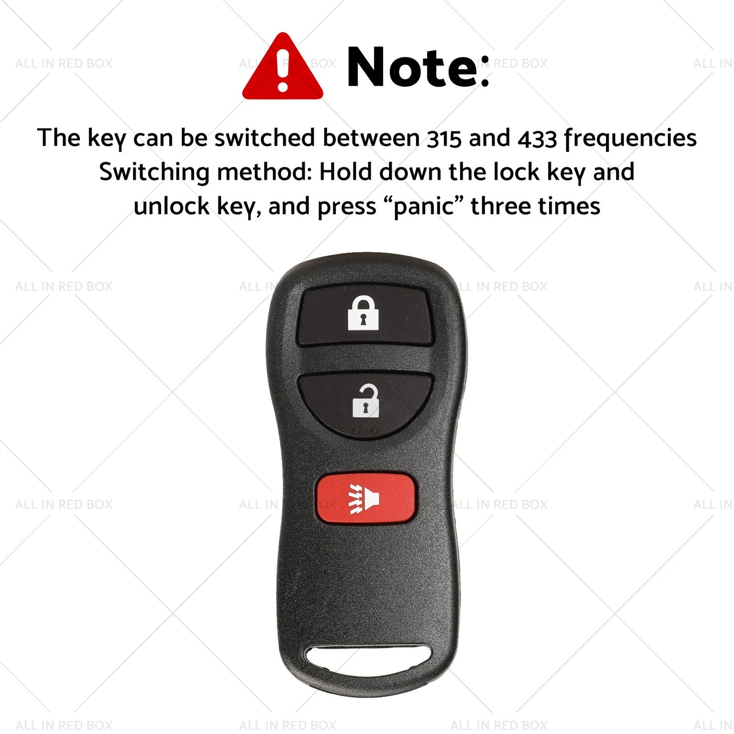 Remote Flip Key for Nissan X-Trail T30 (2002-2007) 433MHz Replacement