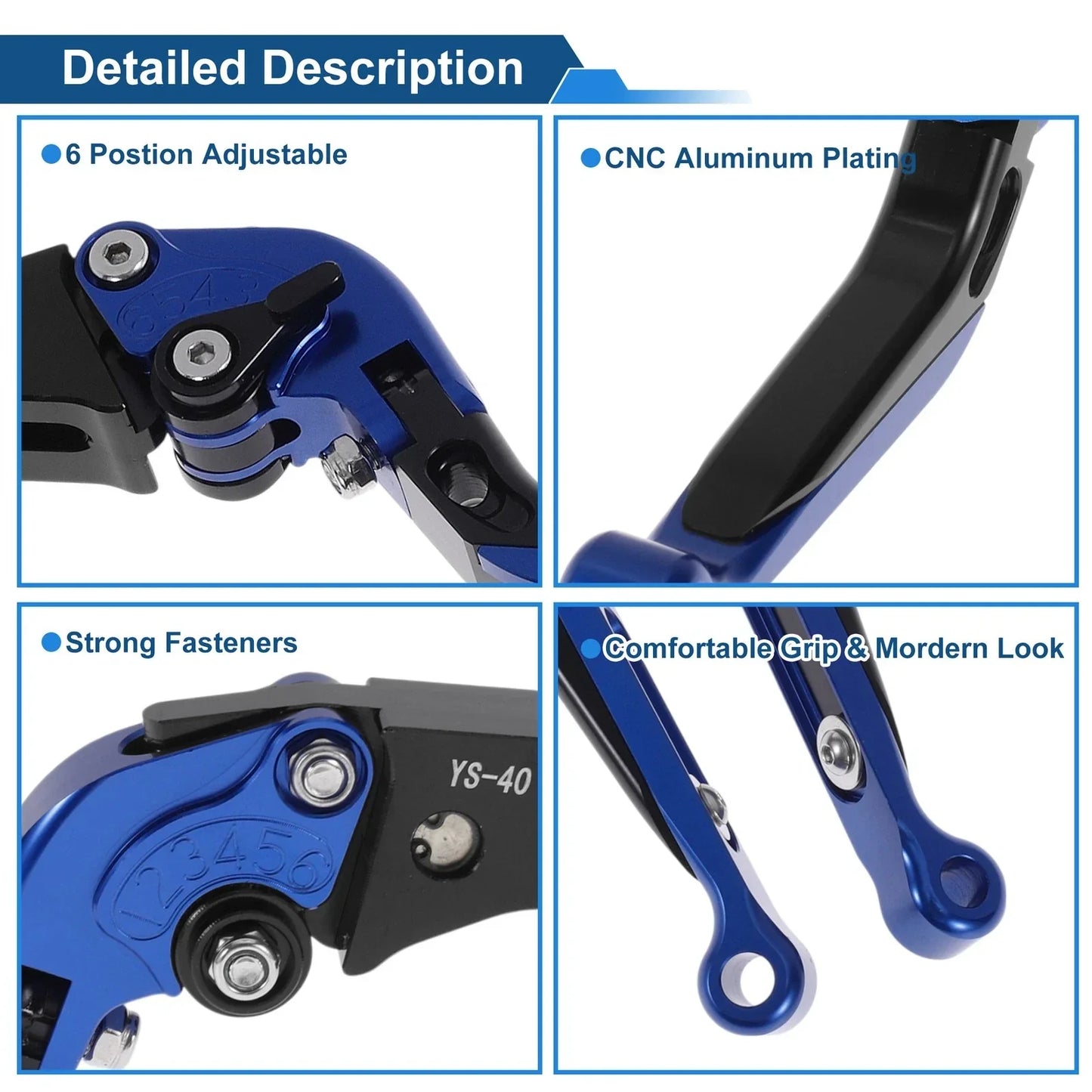 Adjustable Short Long Brake Clutch Levers for Honda CBR600RR (2007-2016)