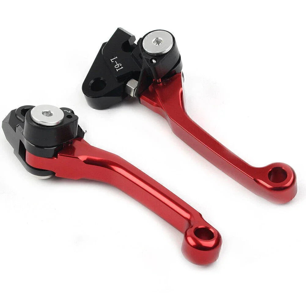 Dirt Clutch Brake Levers RED for Kawasaki KX450F (2006-2012)