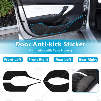 Car Door Anti-Kick Sticker Cover for Tesla Model 3 (2017-2023)