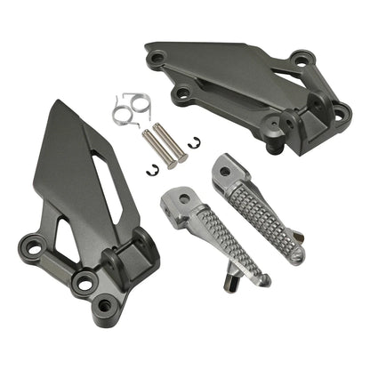 Driver & Passenger Footpegs Footrests Bracket for Kawasaki Ninja 300 (2013-2017)