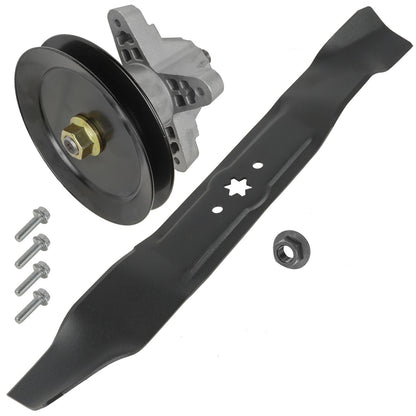 Deck Spindle Pulley & Blade Replacement for Toro Cub Cadet Ryobi 42in (1990–2010)