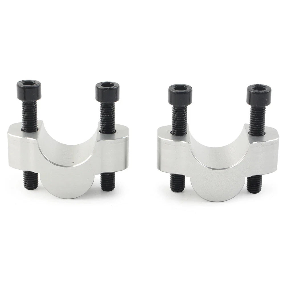 Silver Handlebar Risers Clamp Adapter for Yamaha Tenere 700 (2019-2023)