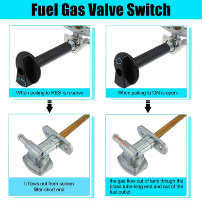 Fuel Valve Petcock Shut Off Tank Switch Kit for Honda Rancher 350 (2000-2006)