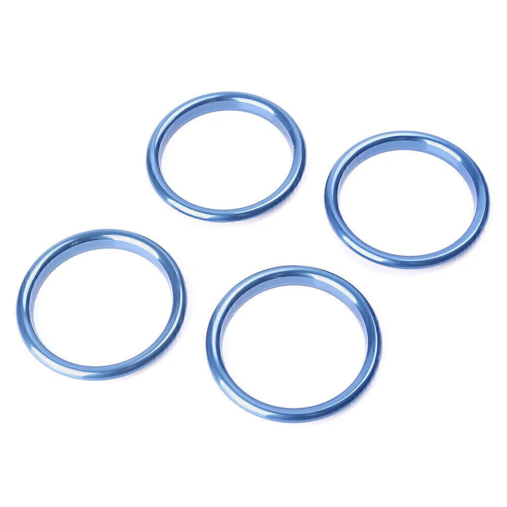 4 x Air Vent Outlet Ring Cover Trim Blue for Audi A3 (2012-2019)