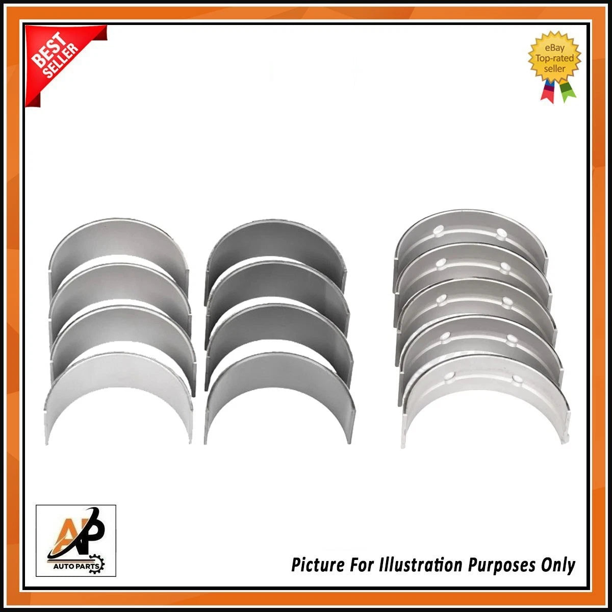 Crankshaft Main and Big End Bearing Set STD Replacement for Maserati Ghibli (2014–2019)