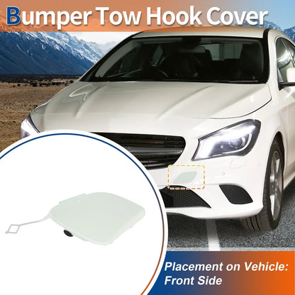 Front Bumper Tow Hook Cover for Mercedes-Benz CLA W117 (2014-2019) White