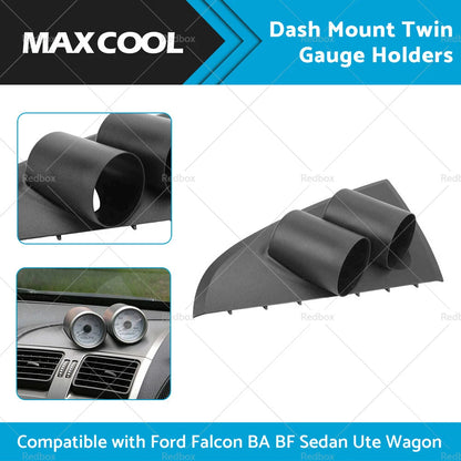 52mm Twin Gauge Dash Mount Holder for Ford Falcon BA BF (2002-2008)