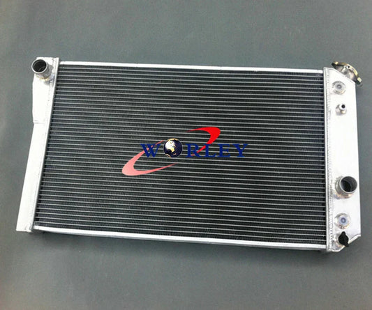 3 Row Aluminum Radiator +  Fans for Chevy Corvette 5.7 L83/S10 V8 (1984-1990)