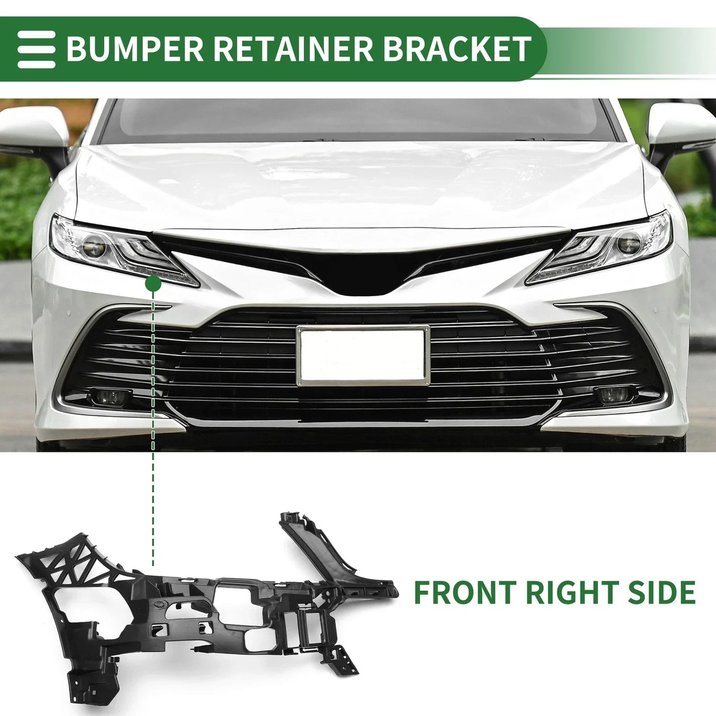 Right Front Bumper Retainer Bracket for Mercedes Benz C250 (2012-2015)