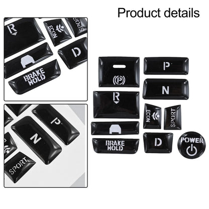 Rubber Handbrake Parking Button Cap Cover Decal for Accord