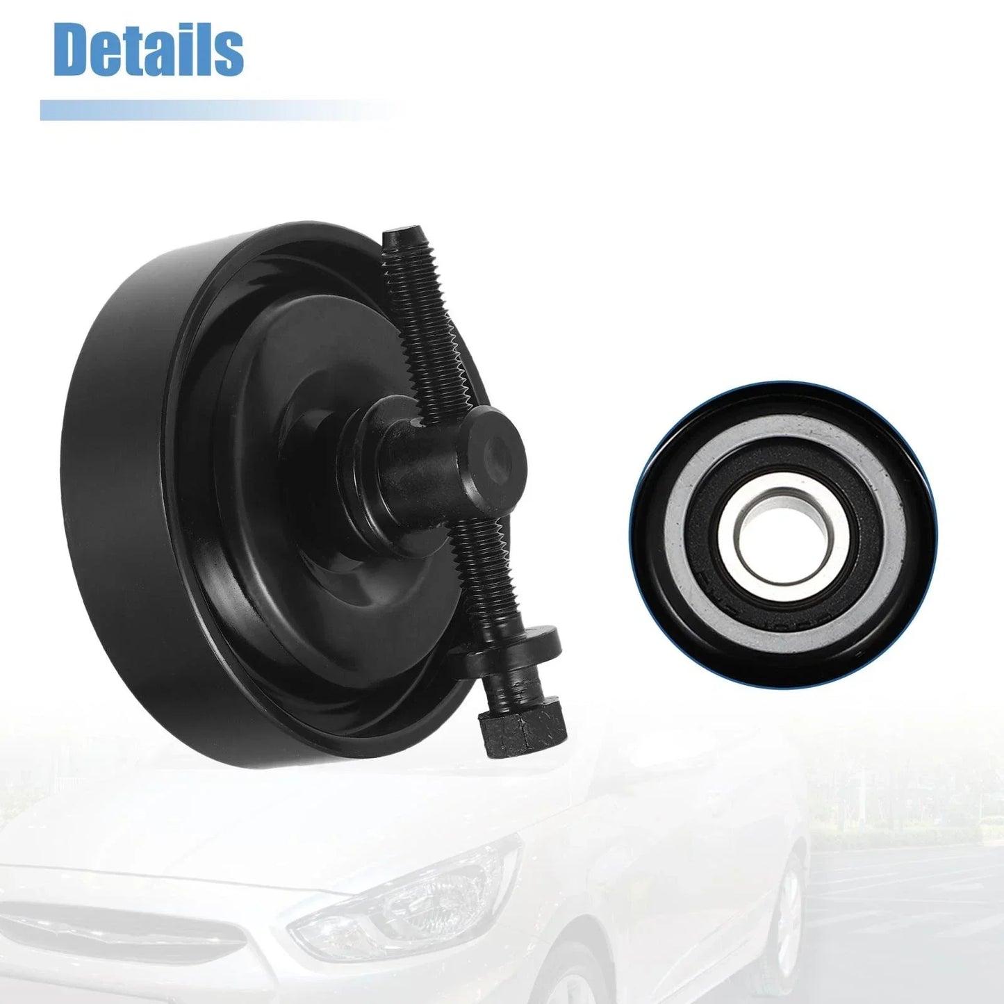 Belt Tensioner for Hyundai Elantra (2011-2016) - Aluminum Black