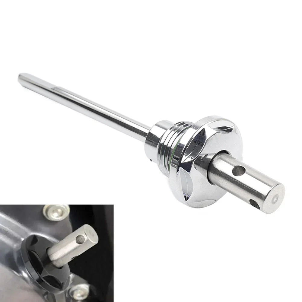 Chrome Transmission Oil Dipstick for Harley Dyna Softail Touring Road Glide