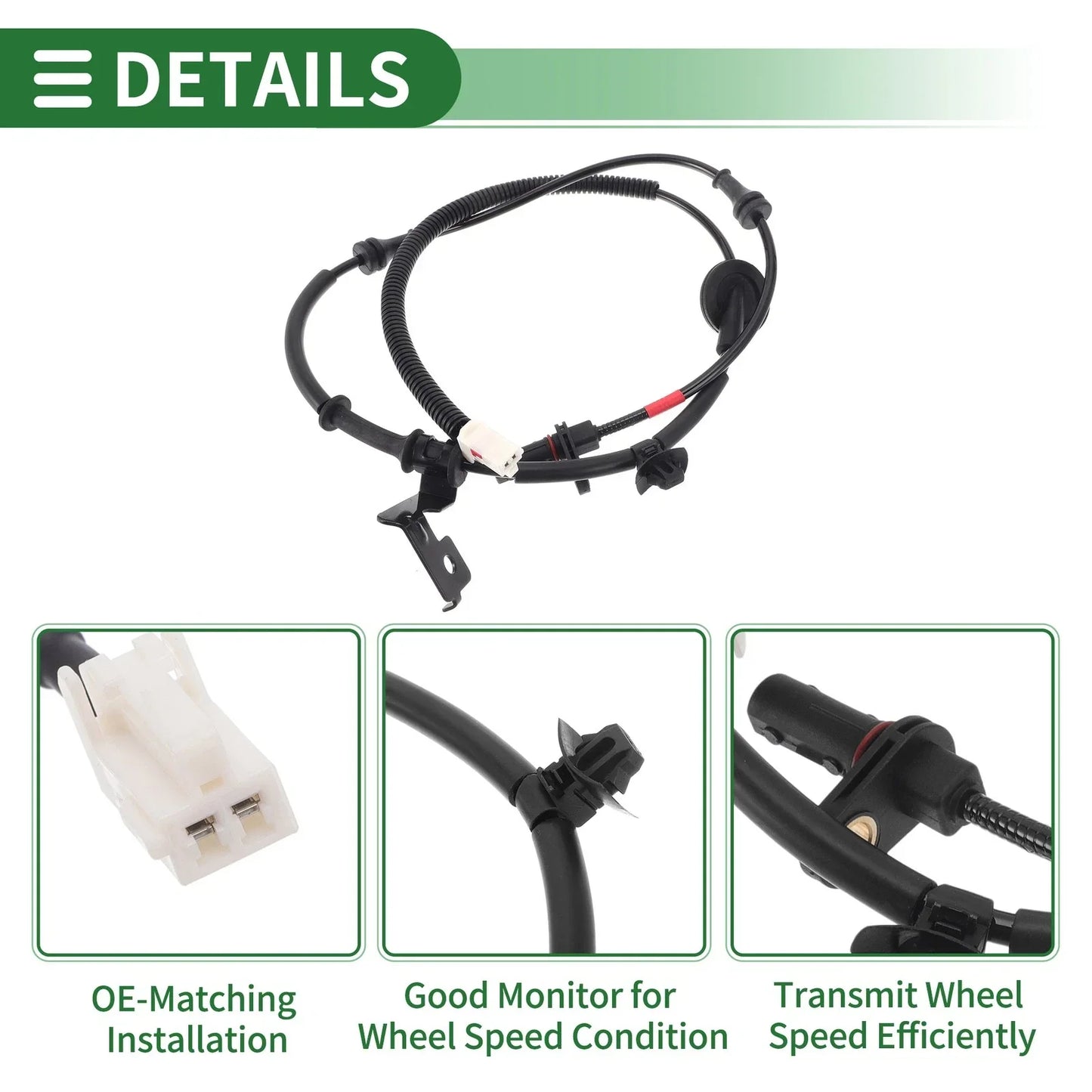 ABS Wheel Speed Sensor for Hyundai Elantra 2014-2016 Right Rear