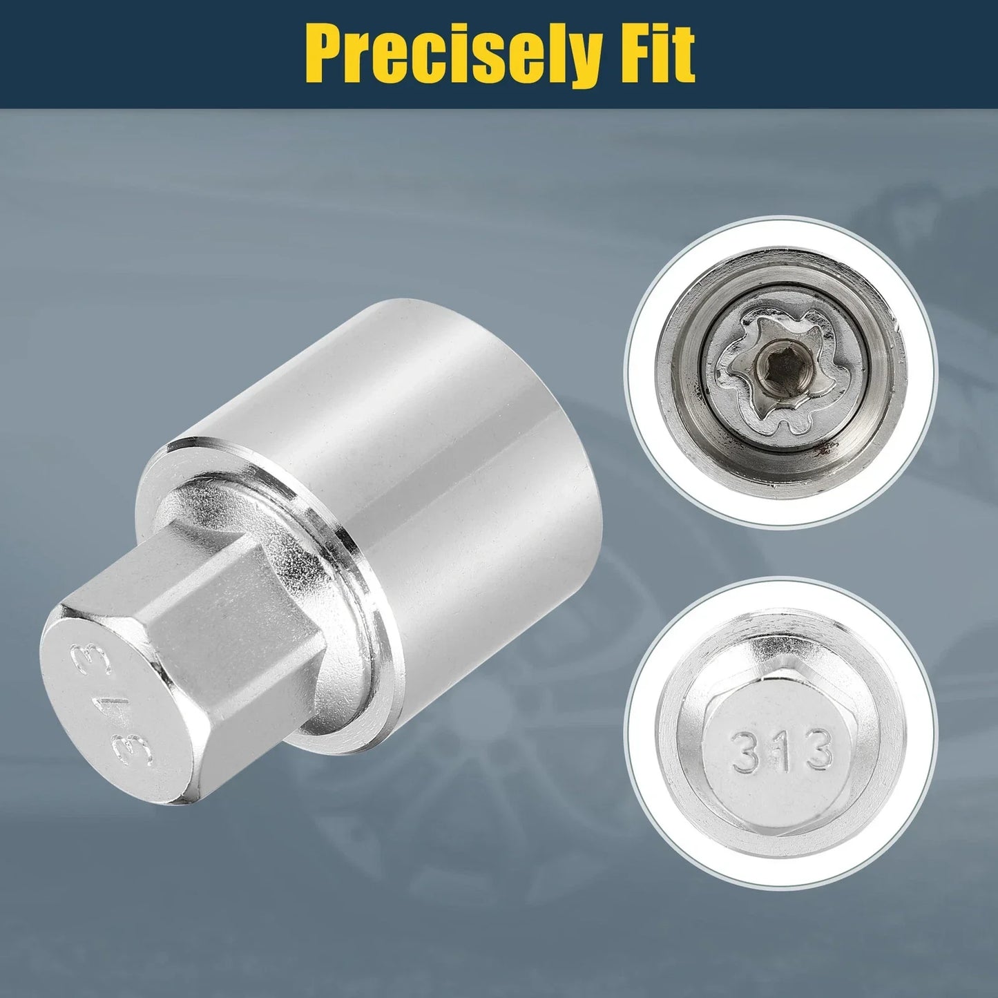 313 Wheel Lock Lug Nut Set with Protector Socket for Mercedes Benz